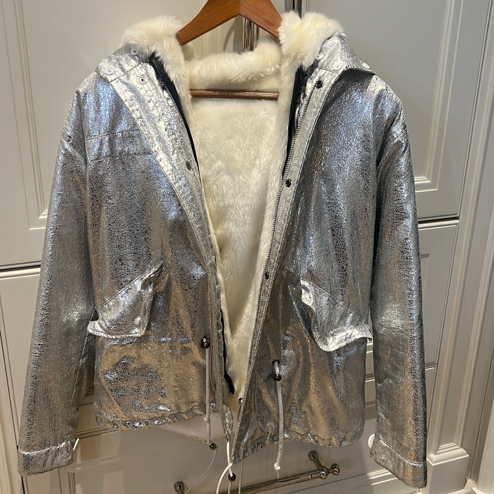 Warm faux fur jacket